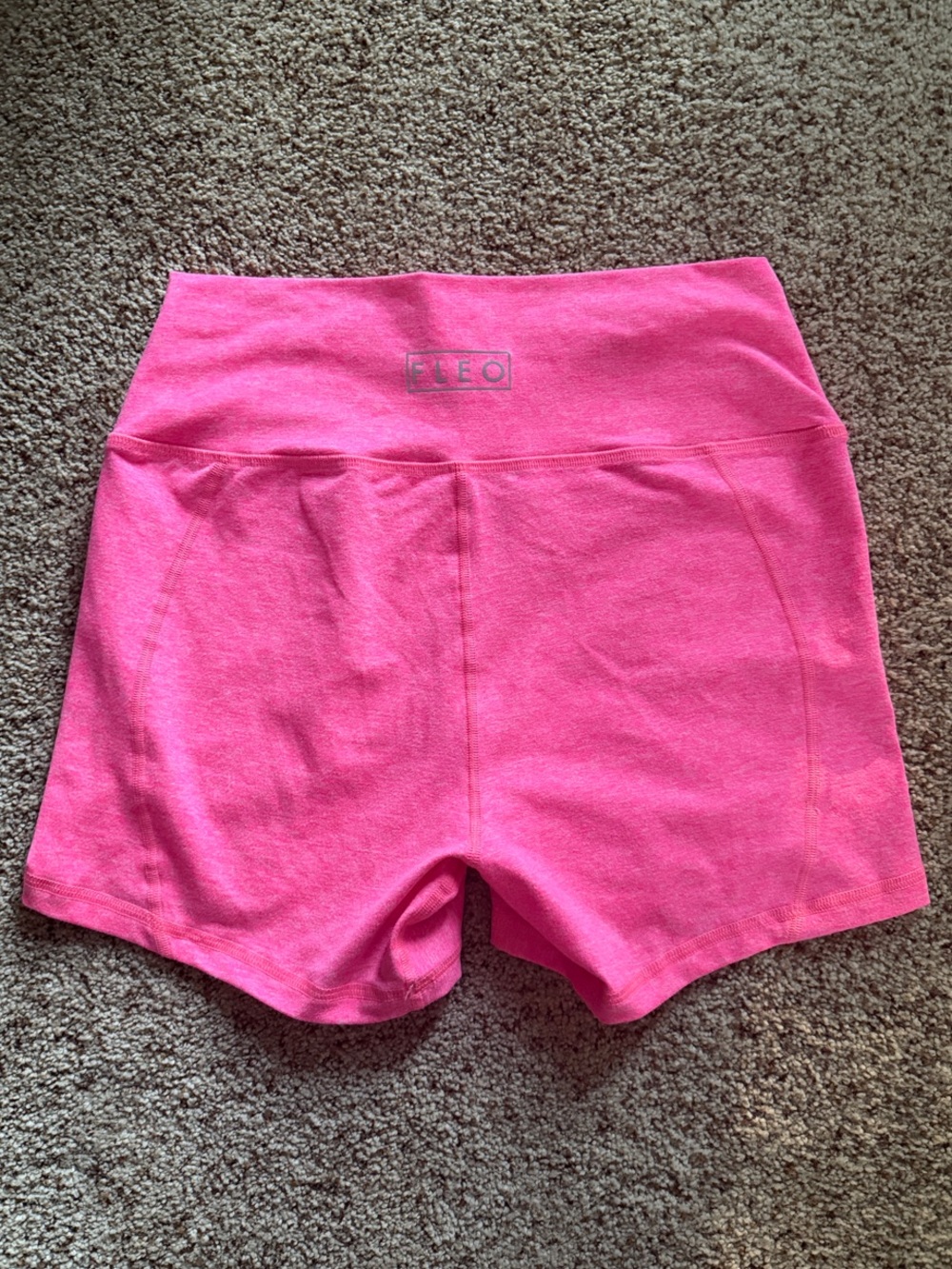 Fleo High-Waist Hot Pink Bike Shorts